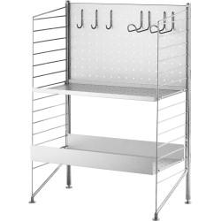 Free standing shelf galvanized - W58 x D30 x H87 cm - String Furniture