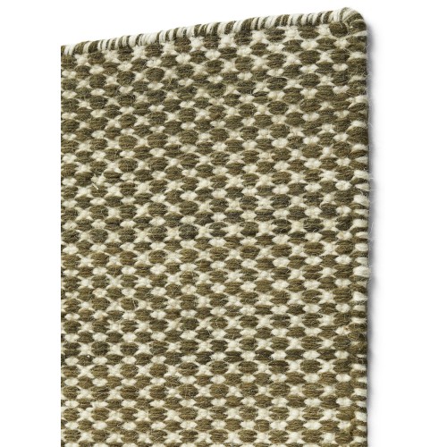 200x300cm - olive - Moiré Kelim rug - HAY