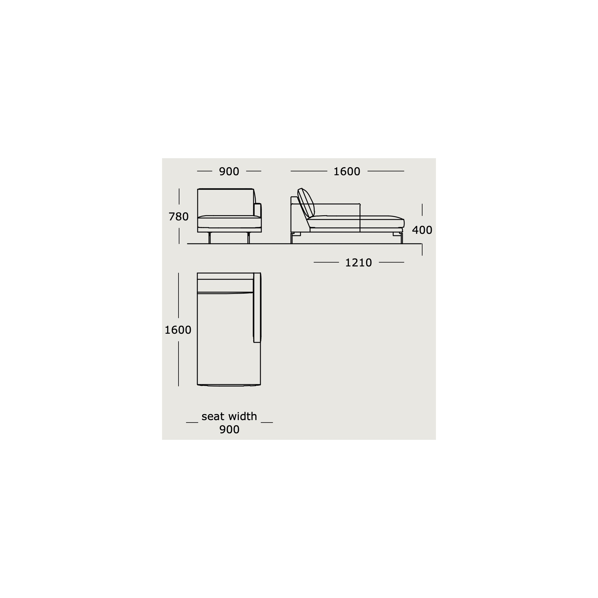 Module 30 – 90 x 160 cm – EDGE V1 - Wendelbo