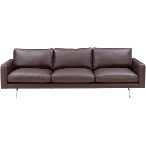 Module 25 – Faith dark brown leather / black leather – 240 x 90 cm – EDGE V1 - Wendelbo