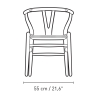 Carl Hansen & Søn – CH24 Soft Color Ilse Crawford chair, falu and natural papercord