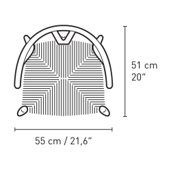 Carl Hansen & Søn – Chaise CH24 Soft Color Ilse Crawford, falu et corde de papier naturelle