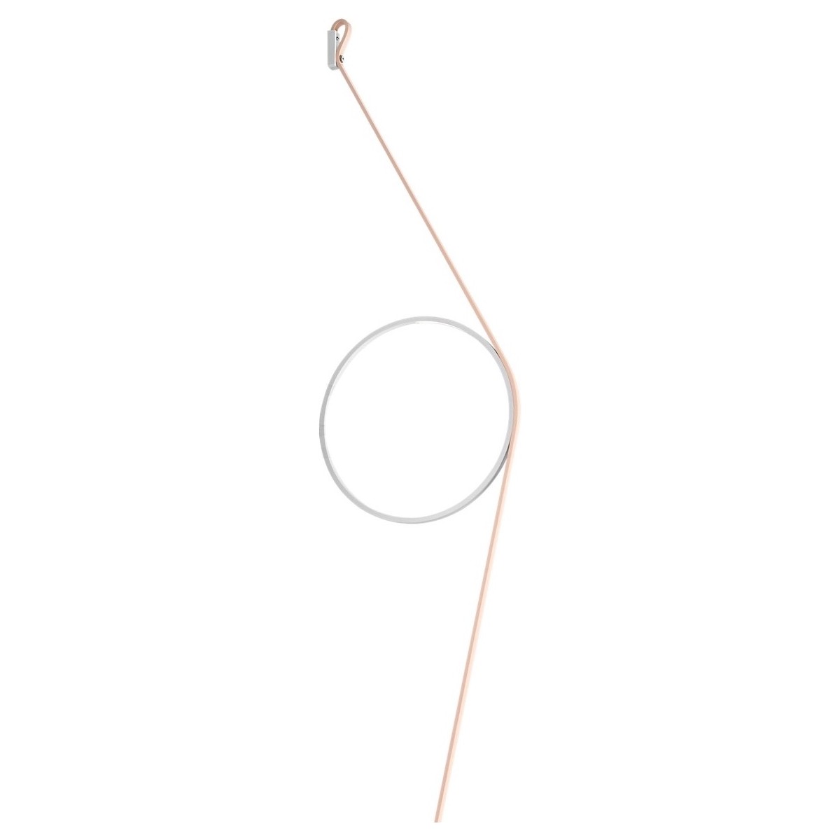 Pink / White  – WireRing Lamp - Flos