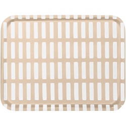 43x33cm - Plateau Siena sable / blanc - Artek