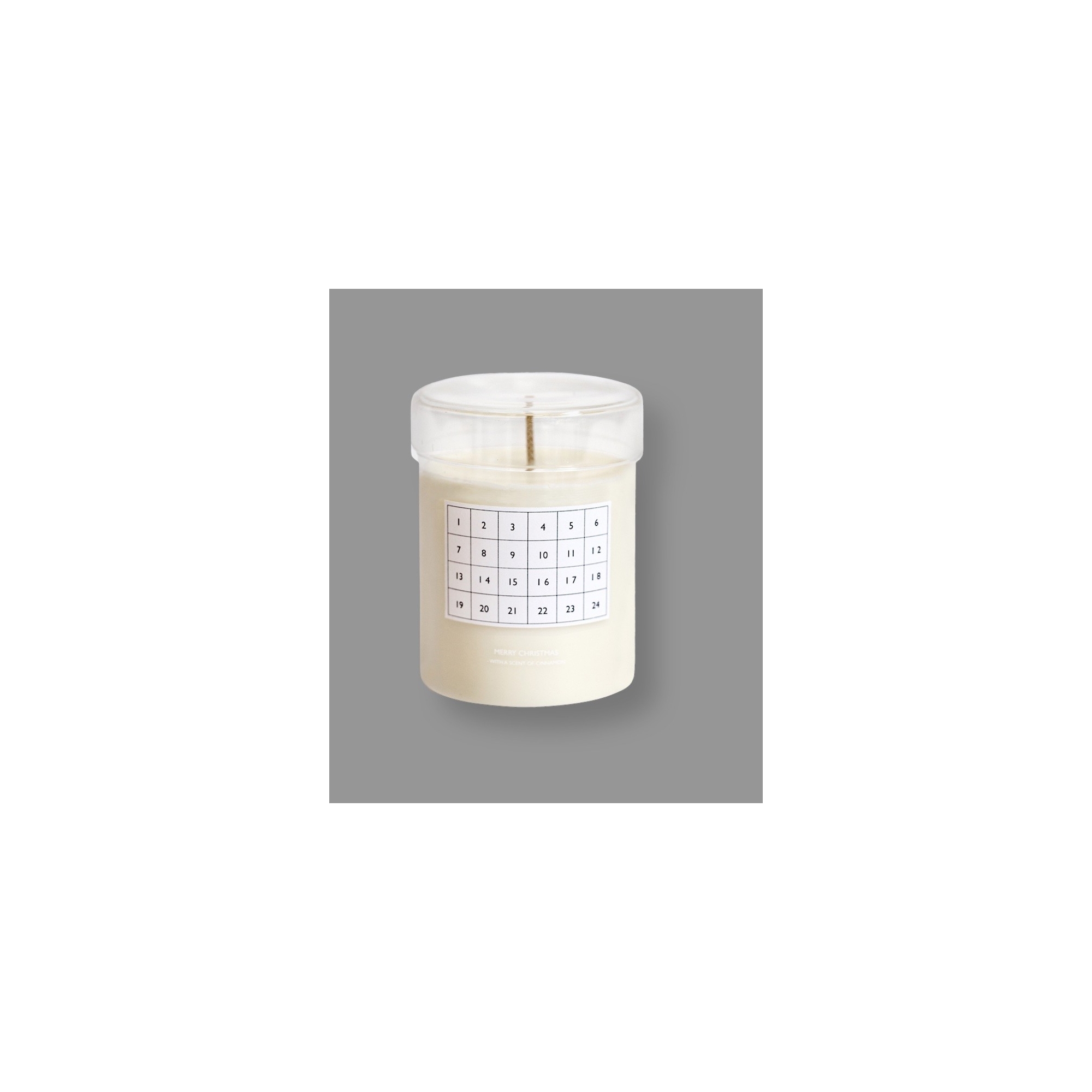 Scented Calendar candle - clear/white - Ferm Living