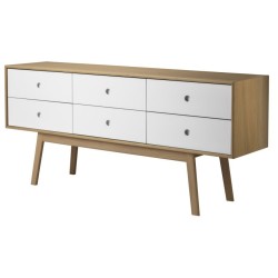 ÉPUISÉ - chêne / blanc - commode Butler A86 - FDB Møbler