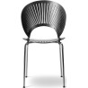 black ash / chrome legs – Trinidad chair 3398 - Fredericia