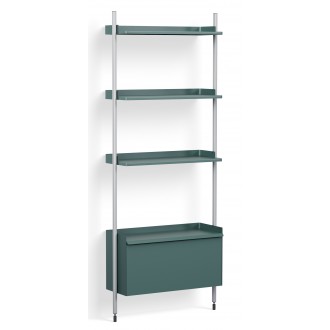 Blue Shelves + Anodised Aluminium Profiles – Pier System 131