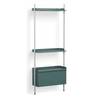 Pier System 141 – PS Blue Shelves + Anodised Aluminium Profiles