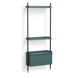 Pier System 141 – PS Blue Shelves + Black Anodised Aluminium Profiles