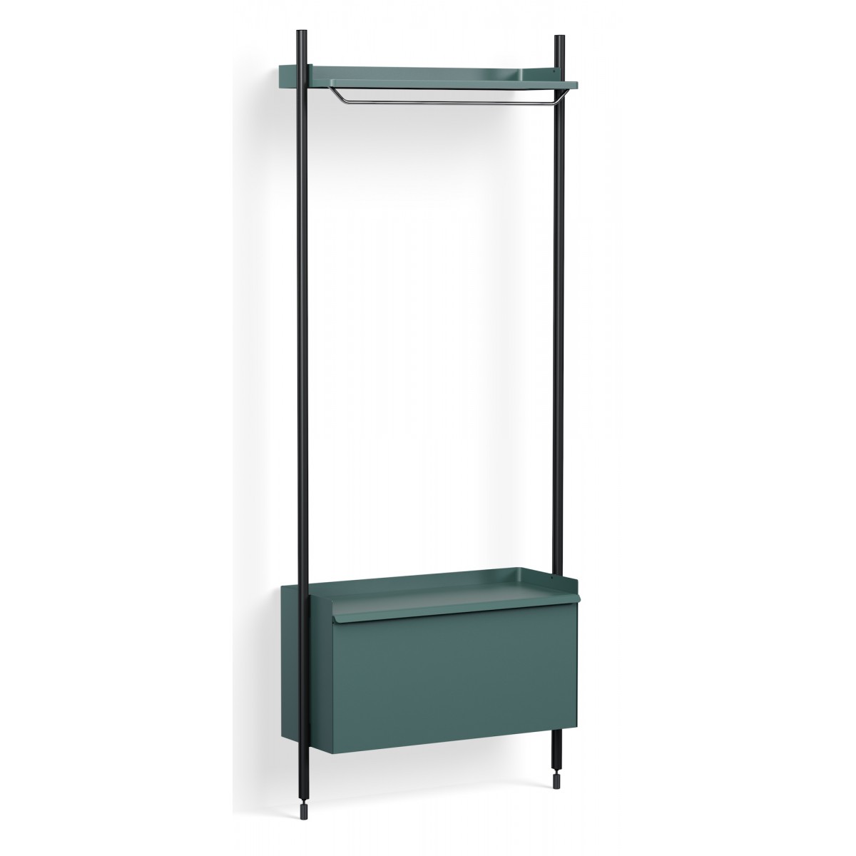 Pier System 1001 – PS Blue Shelves + Black Anodised Aluminium Profiles