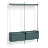 Pier System 1002 – PS Blue Shelves + Anodised Aluminium Profiles