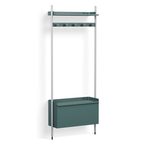 Pier System 1061 – PS Blue Shelves + Anodised Aluminium Profiles - HAY