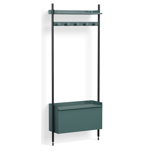 Pier System 1061 – PS Blue Shelves + Black Anodised Aluminium Profiles - HAY