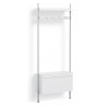 Pier System 1061 – PS White Shelves + Anodised Aluminium Profiles