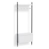 Pier System 1061 – PS White Shelves + Black Anodised Aluminium Profiles - HAY