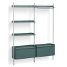 Pier System 1082 – PS Blue Shelves + Anodised Aluminium Profiles