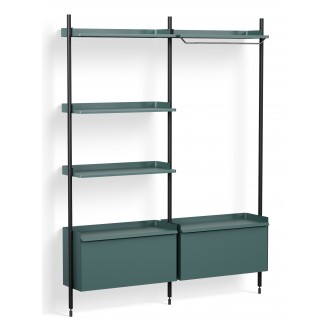 Pier System 1082 – PS Blue Shelves + Black Anodised Aluminium Profiles