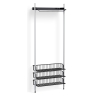 Pier System 1021 – PS Black Shelf + Anthracite Wire Shelves + Anodised Aluminium Profiles - HAY