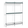 Pier System 1042 – PS Blue Shelves + Chromed Wire Shelves + Anodised Aluminium Profiles - HAY