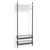 Pier System 1051 – PS White Shelves + Anthracite Wire Shelves + Black Anodised Aluminium Profiles - HAY