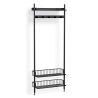 Pier System 1051 – PS Black Shelves + Anthracite Wire Shelves + Black Anodised Aluminium Profiles - HAY