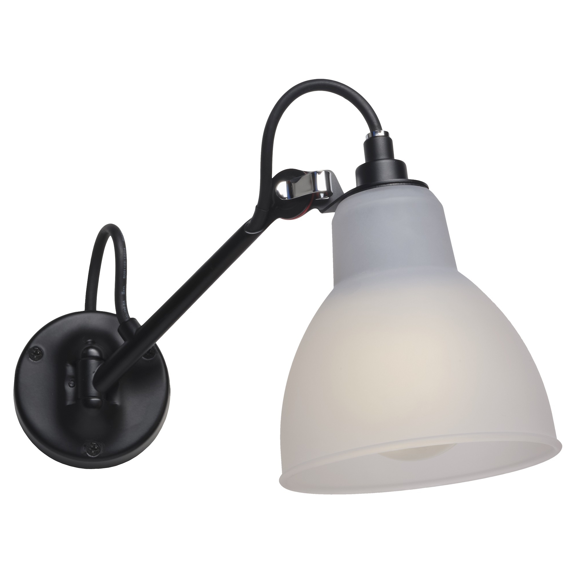 Black / Polycarbonate – CL II – wall lamp Gras n°104 Bathroom - DCW éditions