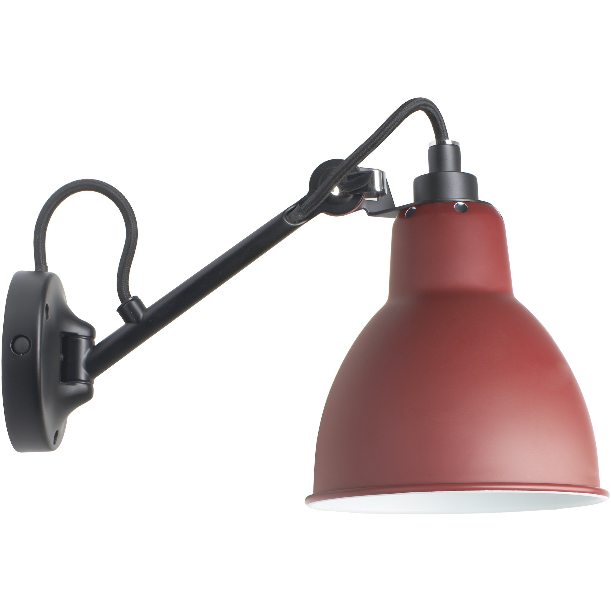 Black / Red – wall lamp Gras n°104 - DCW éditions