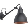 Black / Black, copper inside – wall lamp Gras n°104 - DCW éditions