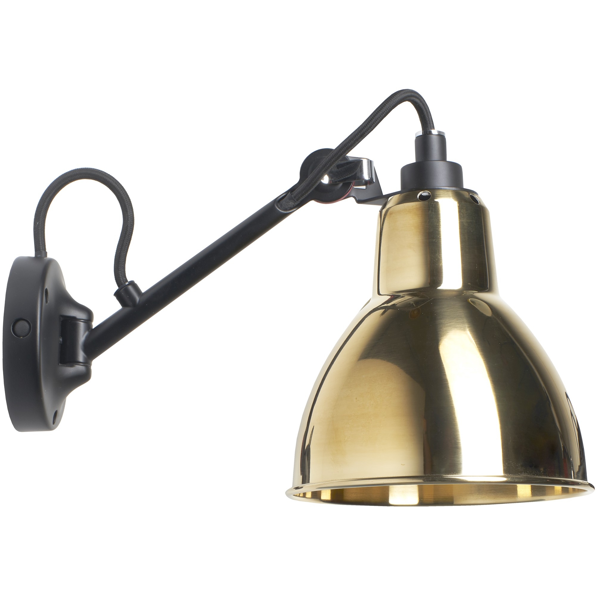 Black / Brass – wall lamp Gras n°104 - DCW éditions