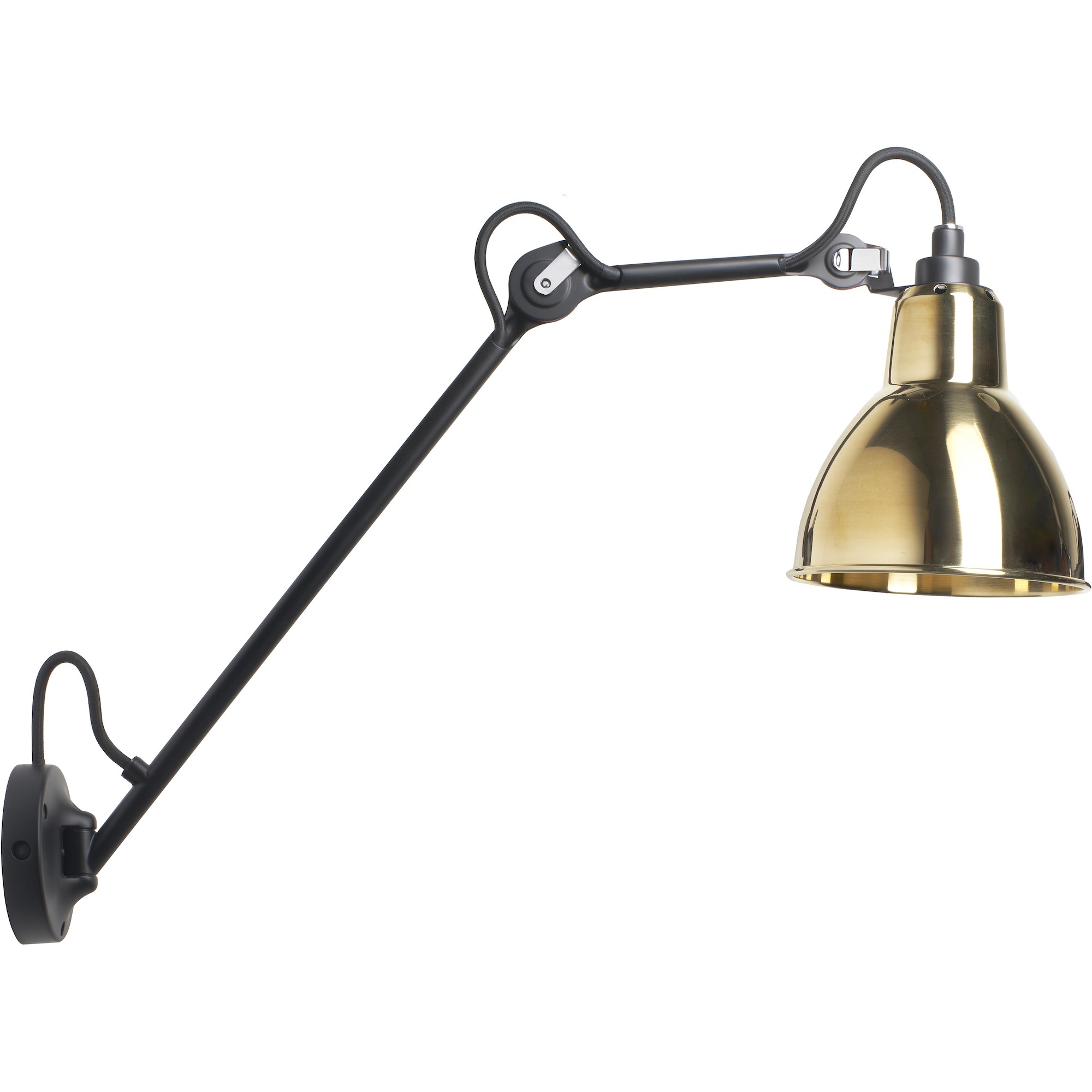 Black / Brass – wall lamp Gras n°122 - DCW éditions