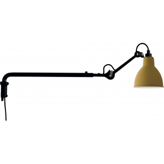 black / round yellow - Gras 203 - wall lamp