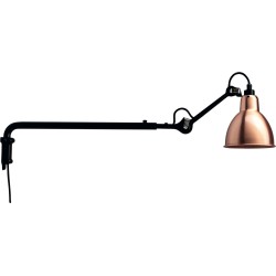 SOLD OUT - black / round copper - Gras 203 - wall lamp - DCW éditions