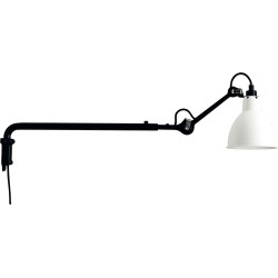 SOLD OUT - black / round white - Gras 203 - wall lamp - DCW éditions