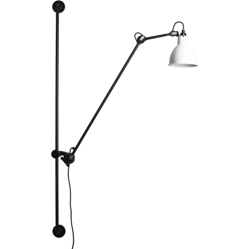 black / round white - Gras 214 - wall lamp - DCW éditions