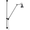 black / round chrome - Gras 214 - wall lamp - DCW éditions