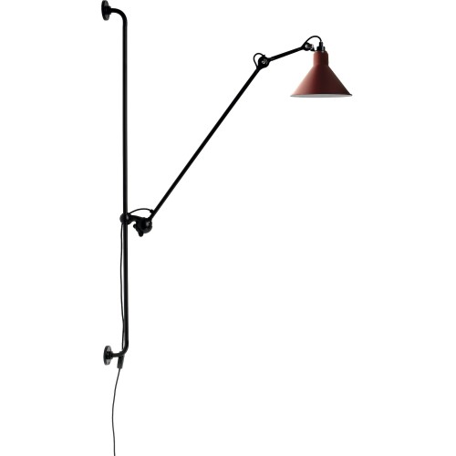 black / conic red - Gras 214 - wall lamp - DCW éditions