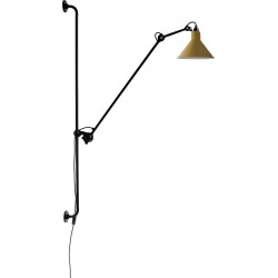 black / conic yellow - Gras 214 - wall lamp - DCW éditions