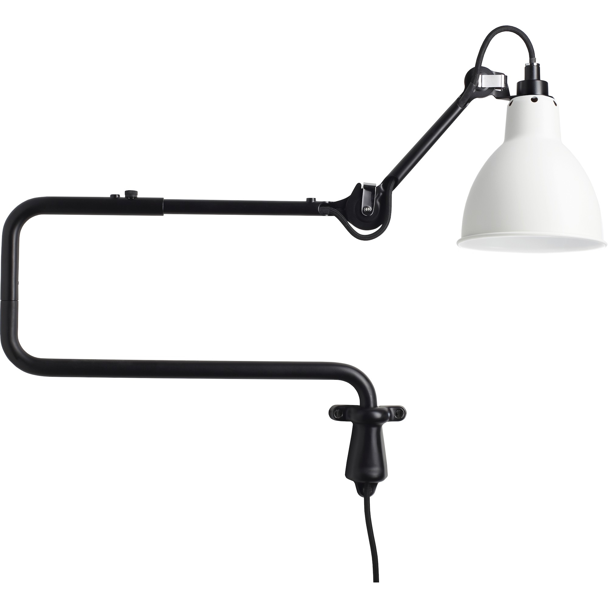 black / round white - Gras 303 - wall lamp - DCW éditions