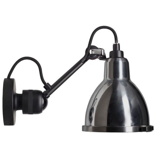 black / silver - Gras 304 bathroom - CL II - wall lamp - DCW éditions