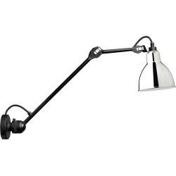 black / round chrome - Gras 304 L 40 - wall lamp - DCW éditions