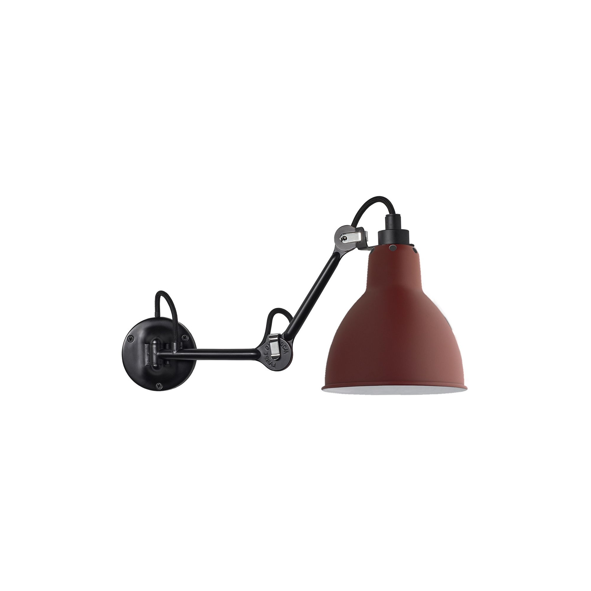 black / round red - Gras 204 - wall lamp - DCW éditions