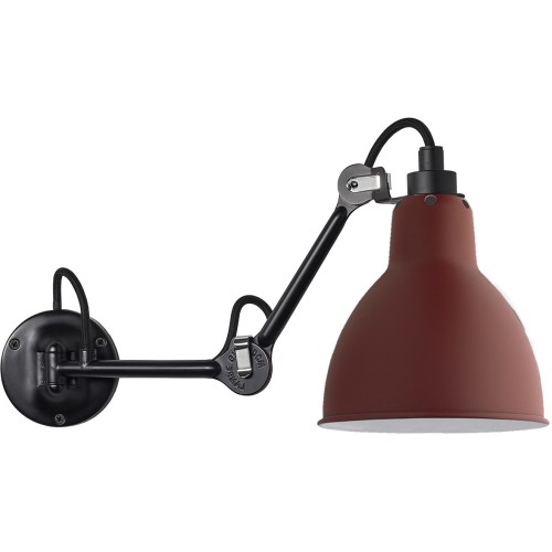 black / round red - Gras 204 - wall lamp - DCW éditions