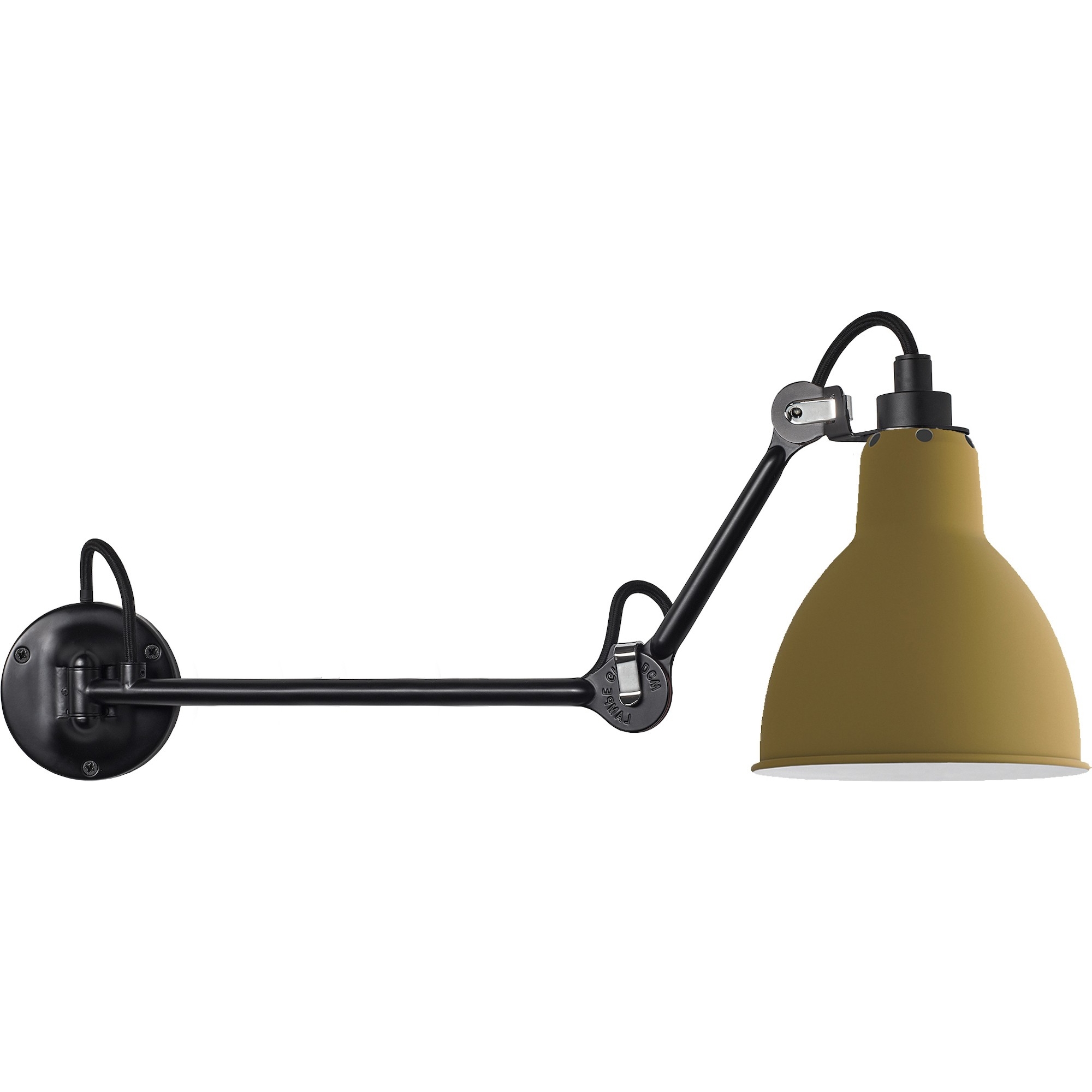 black / round yellow - Gras 204 L 40 - wall lamp - DCW éditions