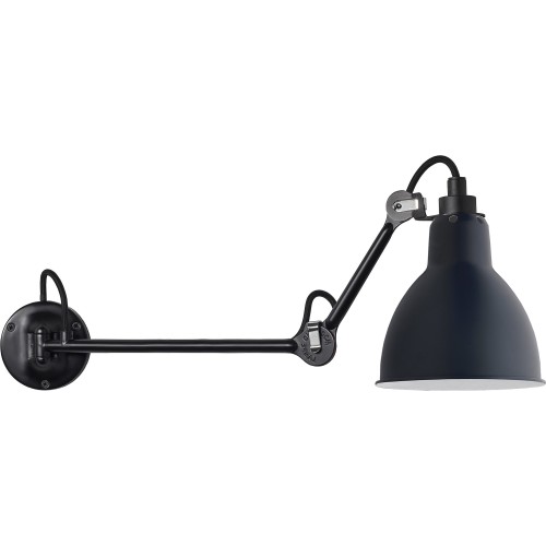 black / round blue - Gras 204 L 40 - wall lamp - DCW éditions