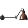 black / round raw copper - Gras 204 L 40 - wall lamp - DCW éditions