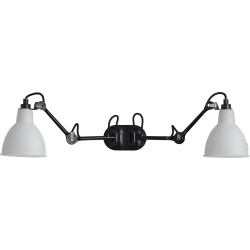 black / round polycarbonate - Gras 204 double - wall lamp - DCW éditions