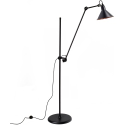 noir / cône noir, intérieur cuivre - Gras 215 - lampadaire - DCW éditions