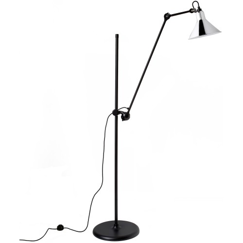 black / conic chrome - Gras 215 - floor lamp - DCW éditions