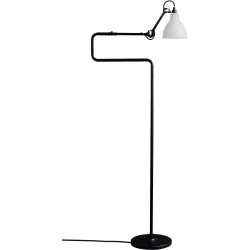 black / round polycarbonate - Gras 411 - floor lamp - DCW éditions